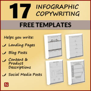 Copywriting Formulas are useful when it comes to generating ideas to write blogs, landing pages, product descriptions, and more. Use these free graphic copywriting formula templates to help you brainstorm and write compelling content for your marketing plan.